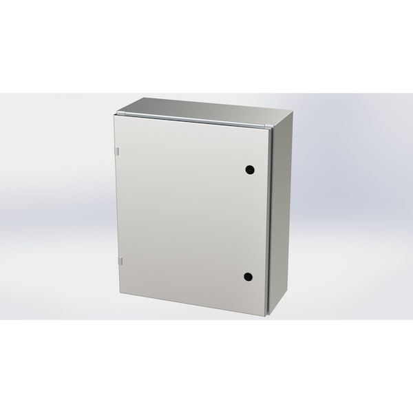 1/4 Turn Latch Electrical Enclosures, 24 in H, 8 in D, 20 in W, NEMA 3R, 4, 4X, 12, 13